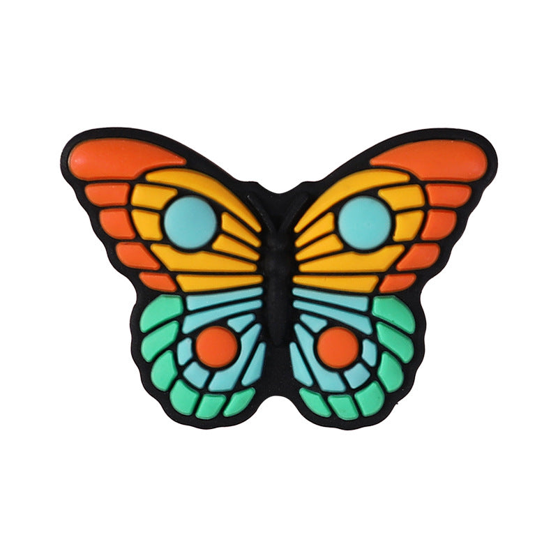 Butterfly Silicone Beads for Kids DIY Jewelry Making – Colorful Insect Focal Beads for Bracelets, Crafts & Accessories（20pcs)