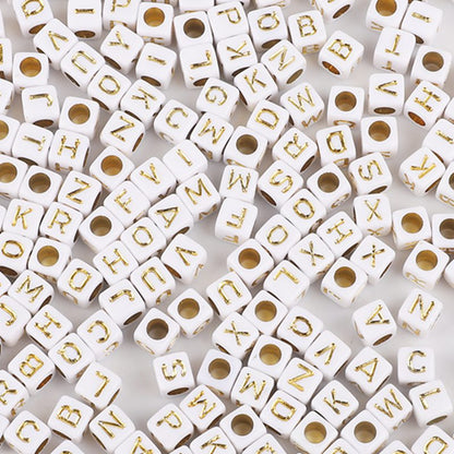 Square Acrylic Letter & Number Beads | SoulstoneHouse