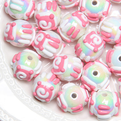 Viral Hand-Painted Resin Beads | DIY Beading Supplies | Phone Charm, Car Hanging, Bag Charm Loose Beads Wholesale DIY Accessories