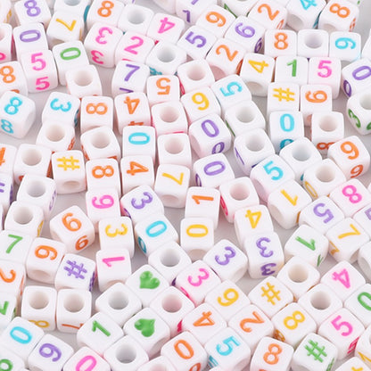 Square Acrylic Letter & Number Beads | SoulstoneHouse