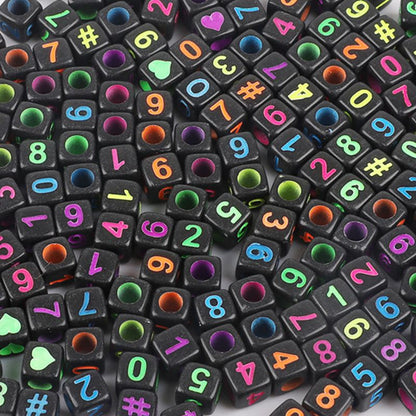 Square Acrylic Letter & Number Beads | SoulstoneHouse