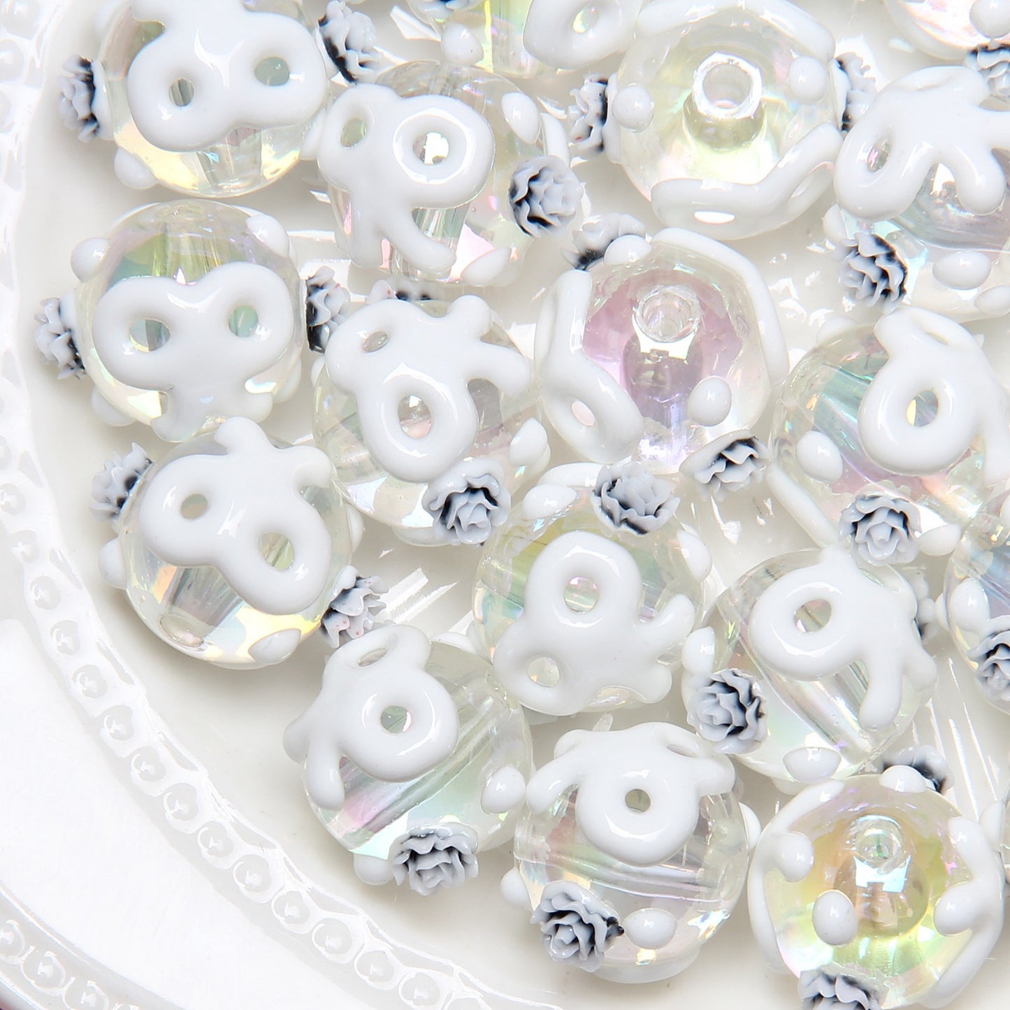 Viral Hand-Painted Resin Beads | DIY Beading Supplies | Phone Charm, Car Hanging, Bag Charm Loose Beads Wholesale DIY Accessories