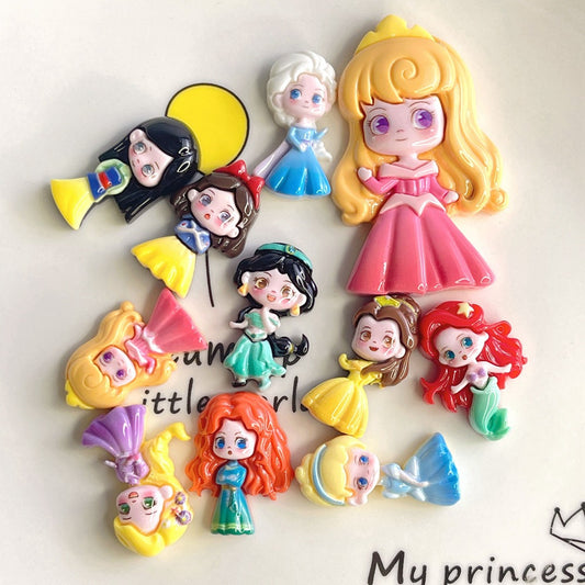 Mini Snow Princess Resin Charm for DIY Phone Cases and Accessories