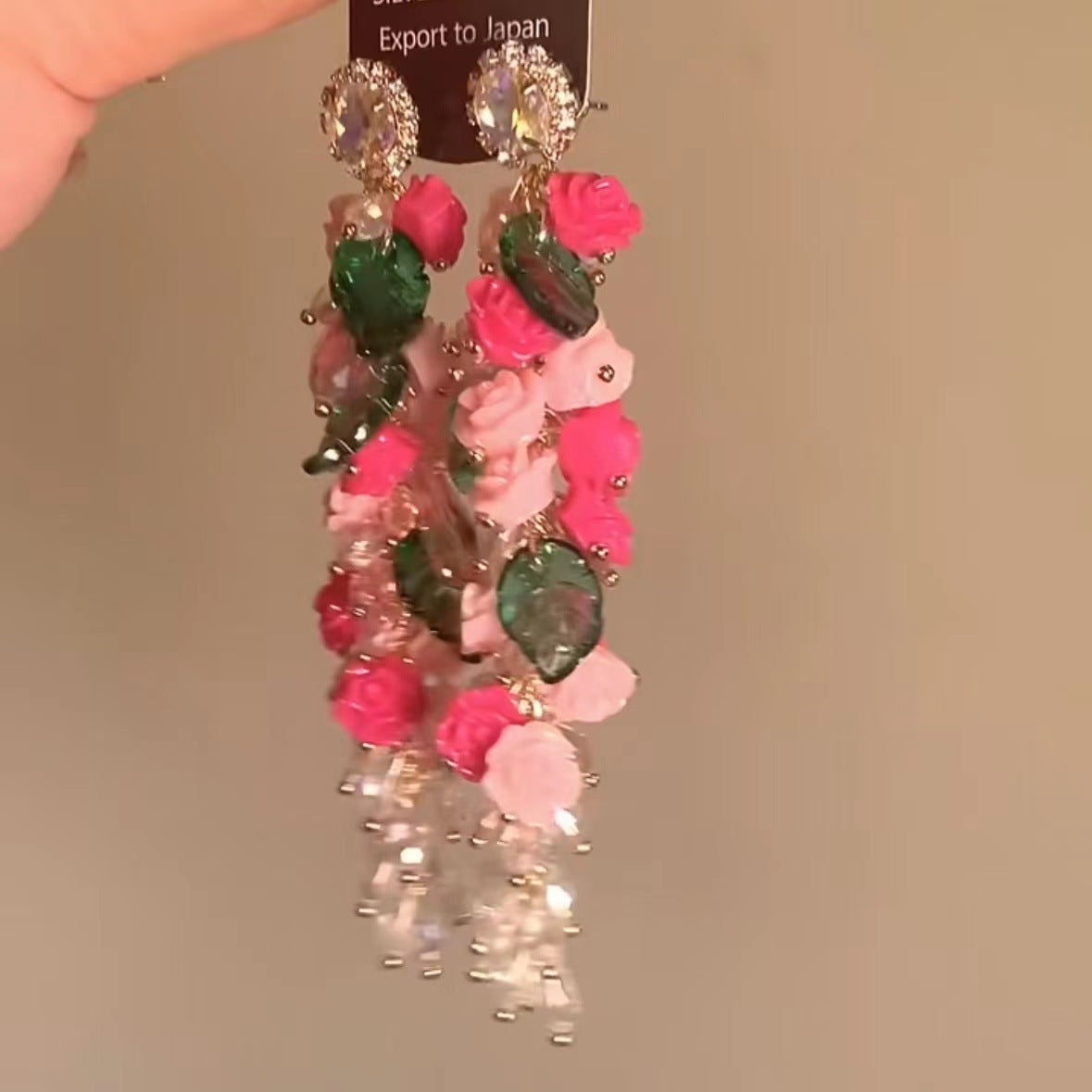 Bloom Cascade Handmade-Style Earrings