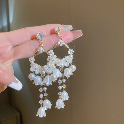 Bloom Cascade Handmade-Style Earrings