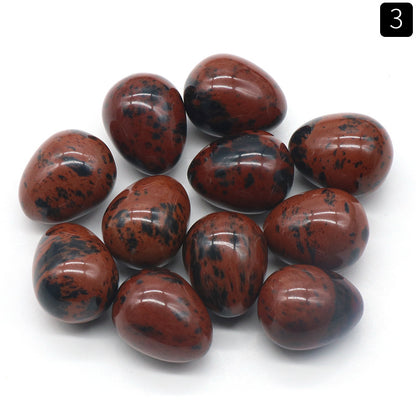 The Genesis Collection: 20mm Mini Natural Crystal & Agate Eggs | Spiritual Home Decor & Easter Energy Gifts