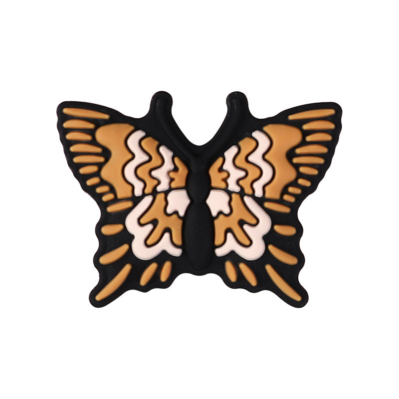 Butterfly Silicone Beads for Kids DIY Jewelry Making – Colorful Insect Focal Beads for Bracelets, Crafts & Accessories（20pcs)