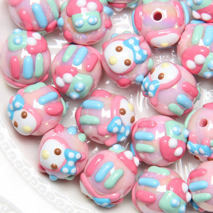 Viral Hand-Painted Resin Beads | DIY Beading Supplies | Phone Charm, Car Hanging, Bag Charm Loose Beads Wholesale DIY Accessories