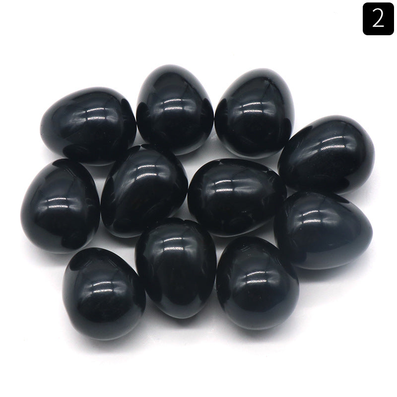 The Genesis Collection: 20mm Mini Natural Crystal & Agate Eggs | Spiritual Home Decor & Easter Energy Gifts