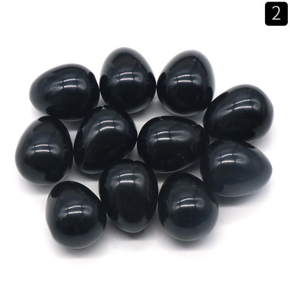 The Genesis Collection: 20mm Mini Natural Crystal & Agate Eggs | Spiritual Home Decor & Easter Energy Gifts