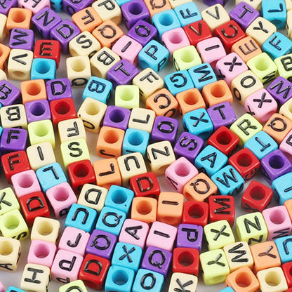 Square Acrylic Letter & Number Beads | SoulstoneHouse