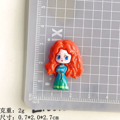 Mini Snow Princess Resin Charm for DIY Phone Cases and Accessories