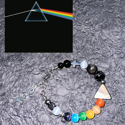 Prism Rainbow Charm Bracelet — Adjustable Chain