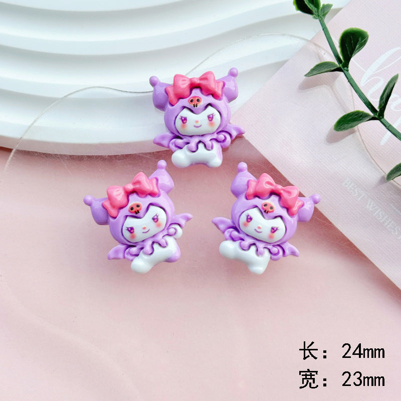 Sweet Angel Puppy Resin Charm for DIY Phone Cases and Crafts