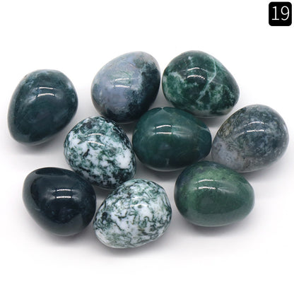 The Genesis Collection: 20mm Mini Natural Crystal & Agate Eggs | Spiritual Home Decor & Easter Energy Gifts