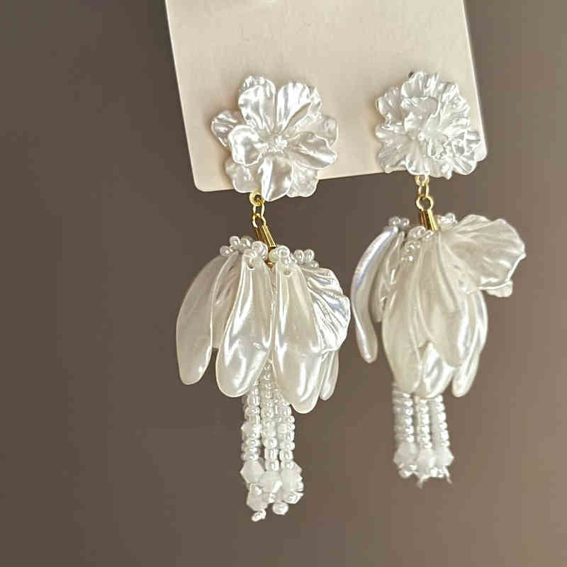 Bloom Cascade Handmade-Style Earrings