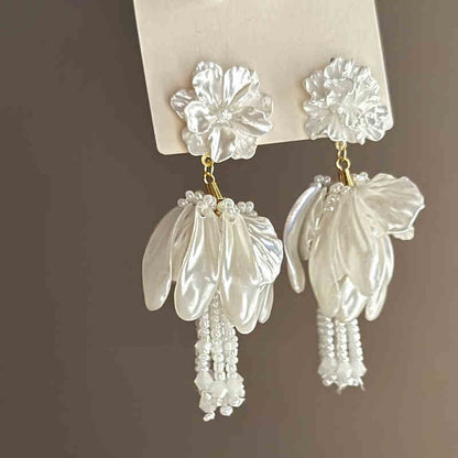 Bloom Cascade Handmade-Style Earrings