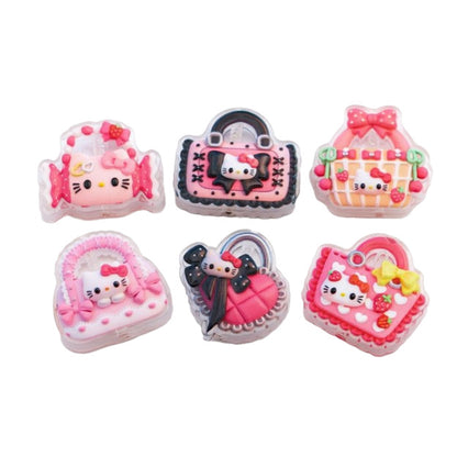 Premium Embossed Cat Acrylic Charms – Cute DIY Beads for Pens, Phone Straps, Keychains & Jewelry Accessories （10pcs)