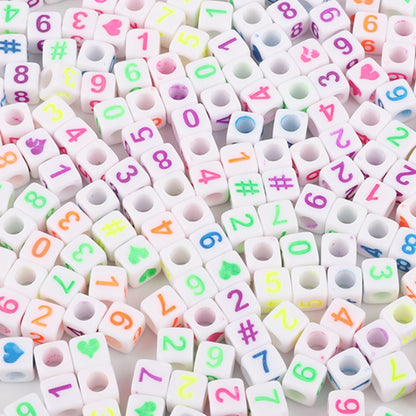 Square Acrylic Letter & Number Beads | SoulstoneHouse