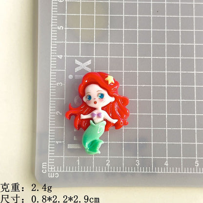 Mini Snow Princess Resin Charm for DIY Phone Cases and Accessories