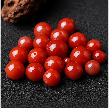 Natural Red Agate Loose Beads