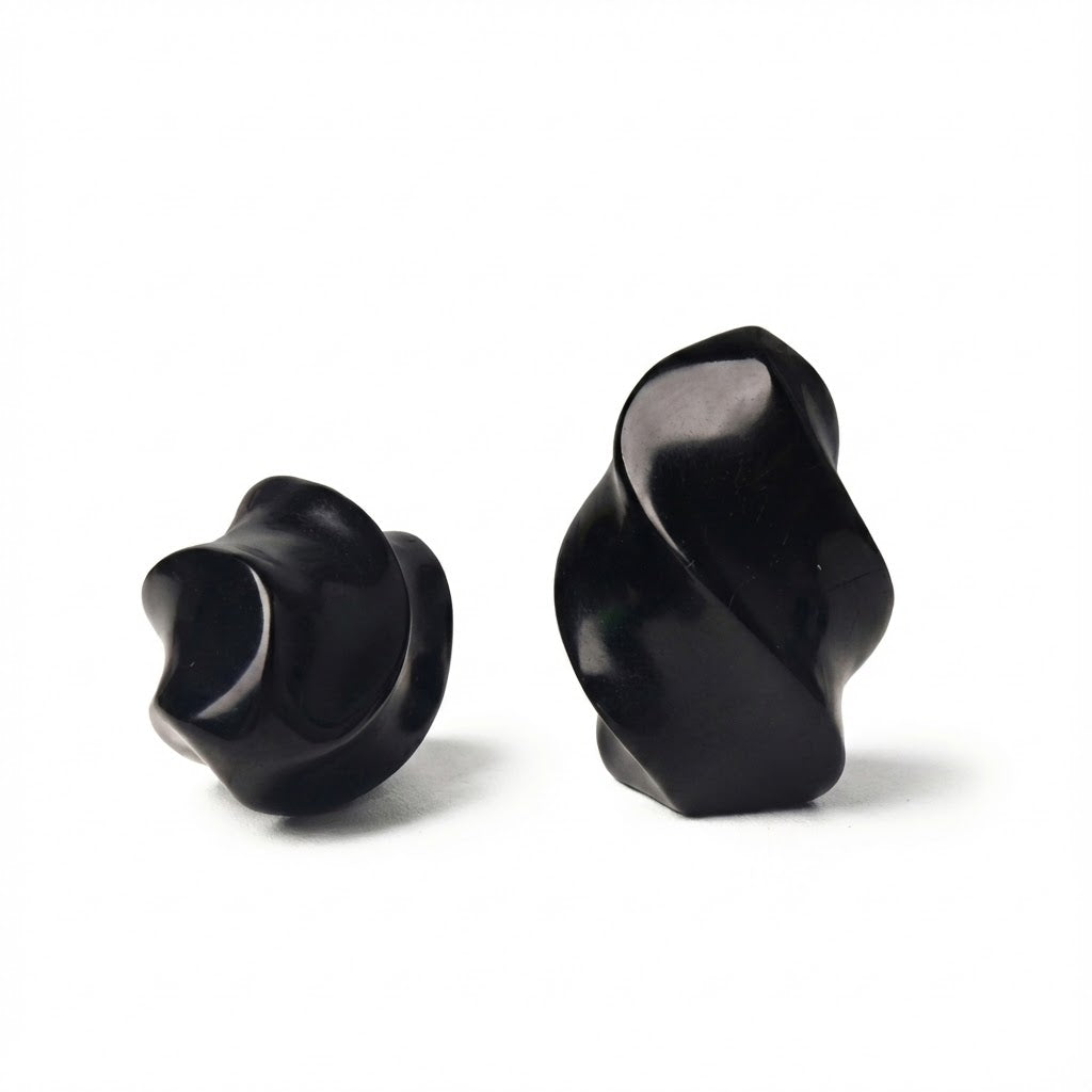 Black Obsidian Flame Sculpture