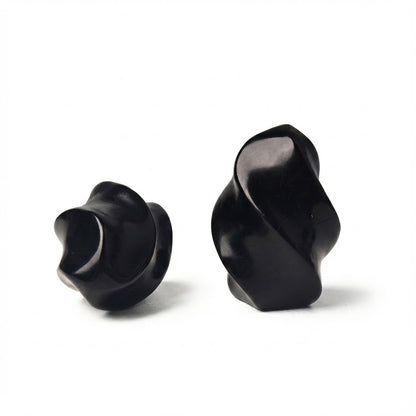 Black Obsidian Flame Sculpture