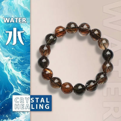 Natural Black Golden Super Seven Bracelet