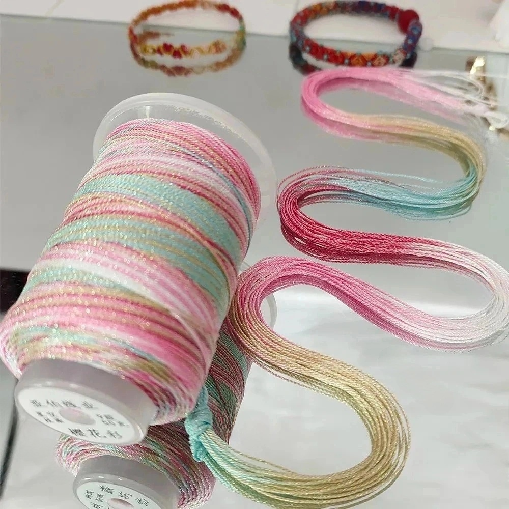 Pastel Shimmer Beading Cord — DIY Bracelet String (Color Options)