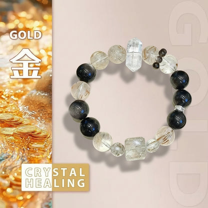 Black Rutile Quartz Protection Bracelet
