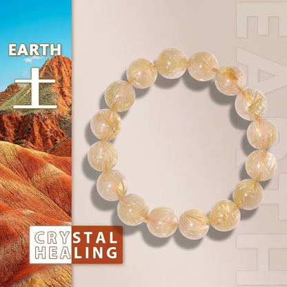 Golden Rutilated Quartz Bracelet