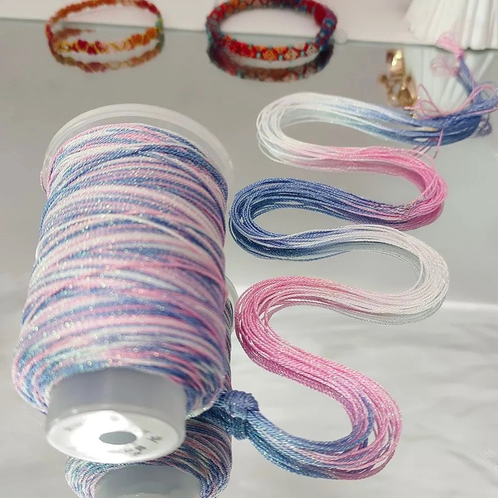 Pastel Shimmer Beading Cord — DIY Bracelet String (Color Options)